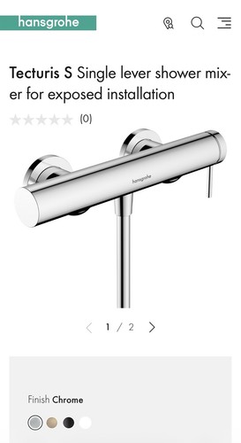 Hansgrohe single lever - single, exposed