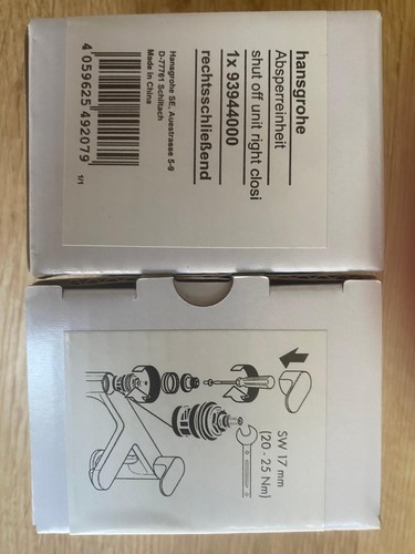 Pair hansgrohe shut off - of,