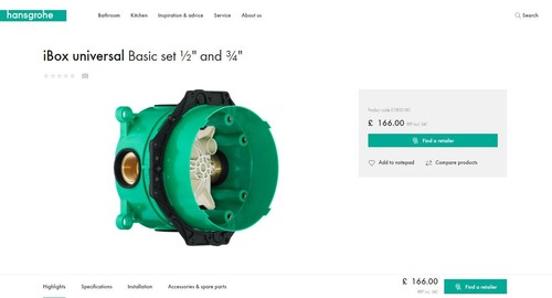 Hansgrohe ibox universal - hansgrohe,